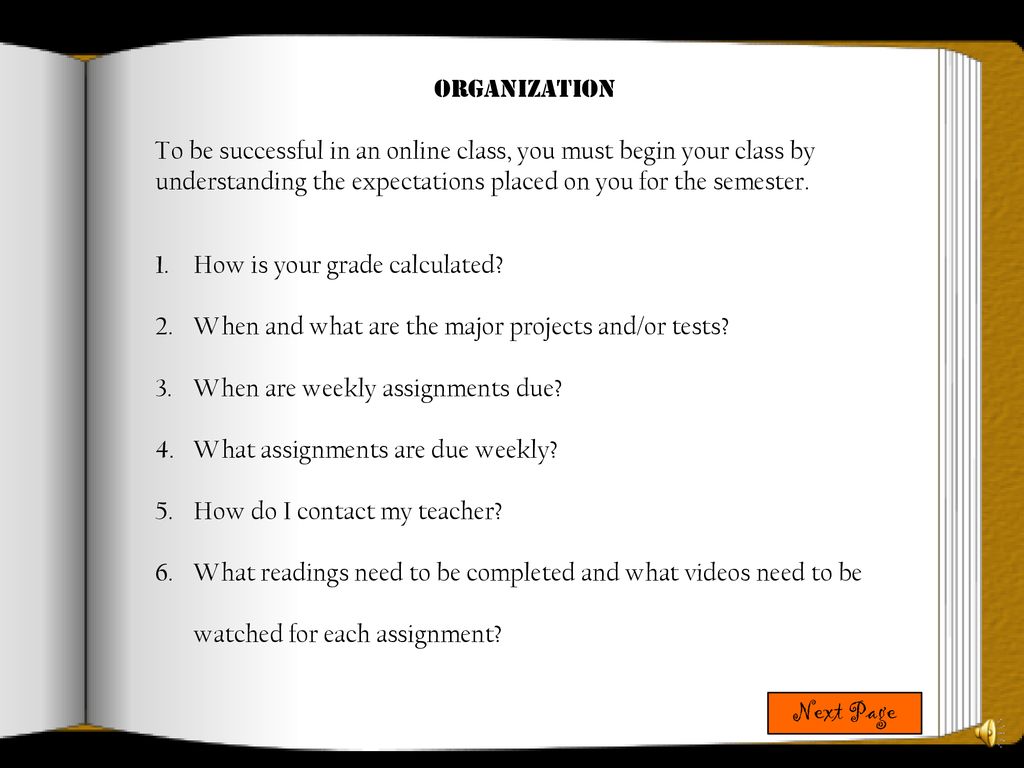 How To Succeed In Your Online Class Ppt Download