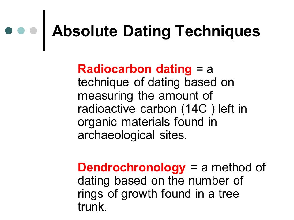 Dating methods in archaeology ppt