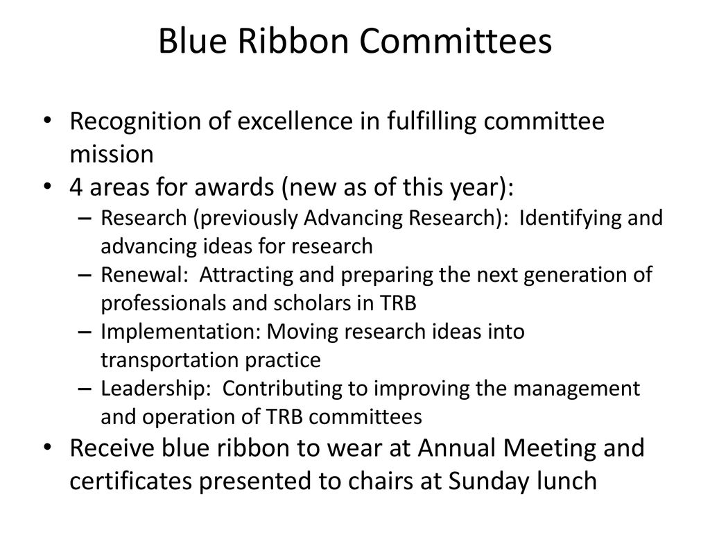 Role Of TRB Standing Committees In Research - Ppt Download