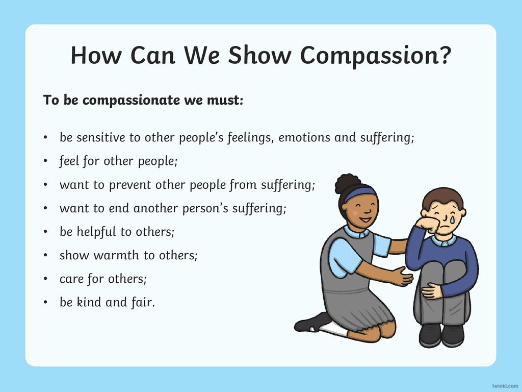 people showing compassion