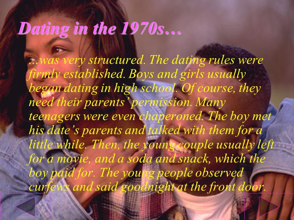 Dating 1970s