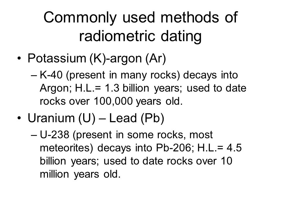3 methods of dating rocks