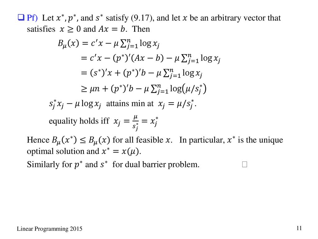 Chapter 9 Interior Point Methods Ppt Download