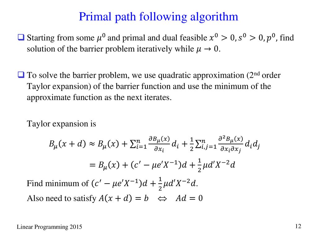 Chapter 9 Interior Point Methods Ppt Download Chapter 9 Interior Point Methods Ppt Download