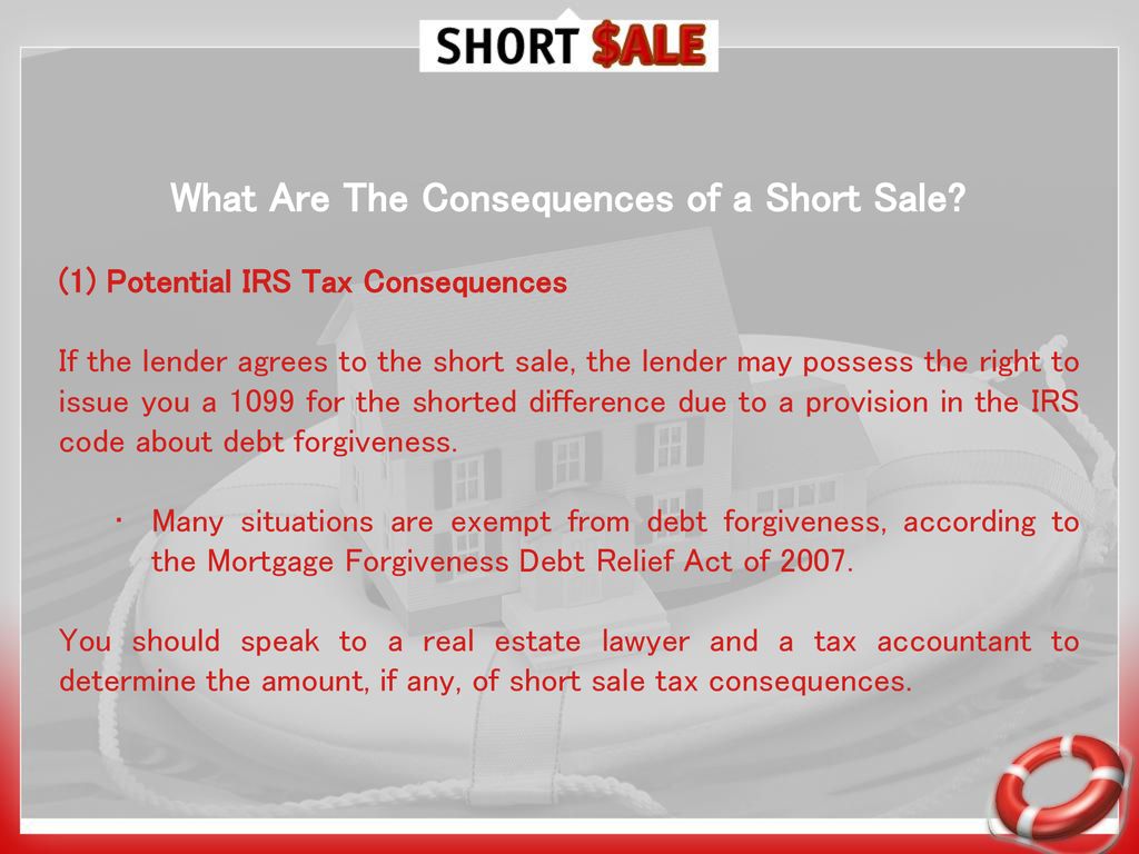 What Are The Consequences of a Short Sale