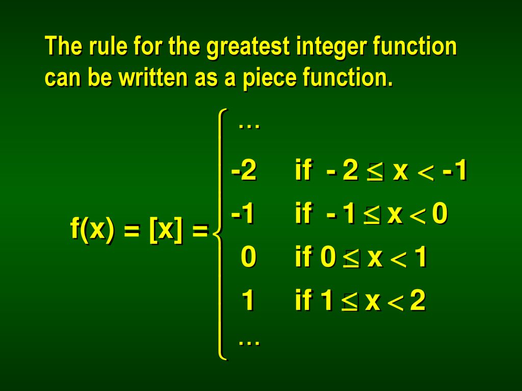 Section 3 3 Piece Functions Ppt Download