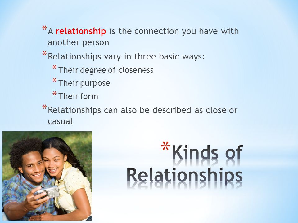 Kinds of Relationships