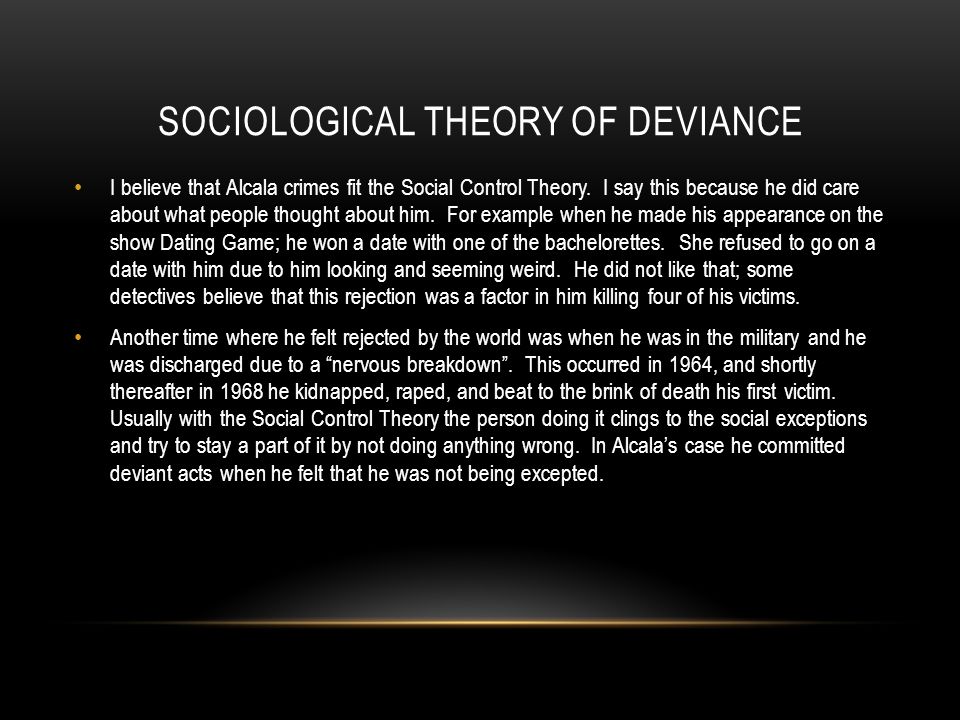 Sociological Theory of Deviance