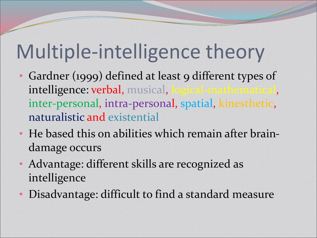 advantages and disadvantages of multiple intelligence