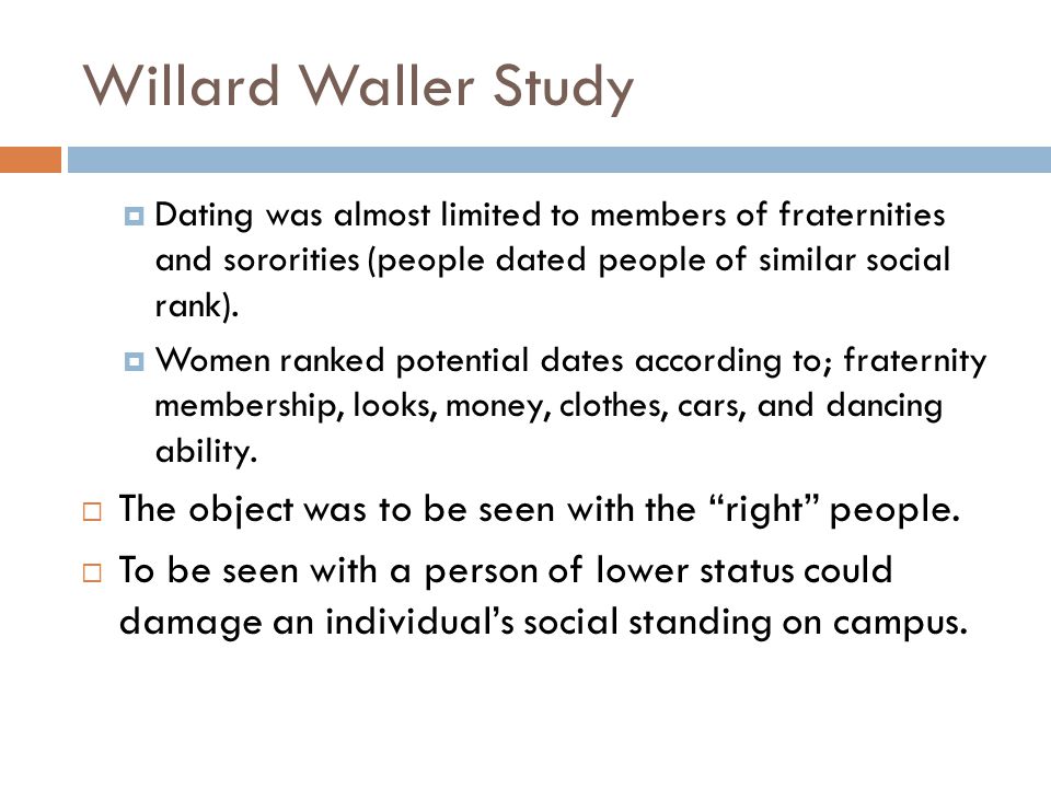 willard waller dating
