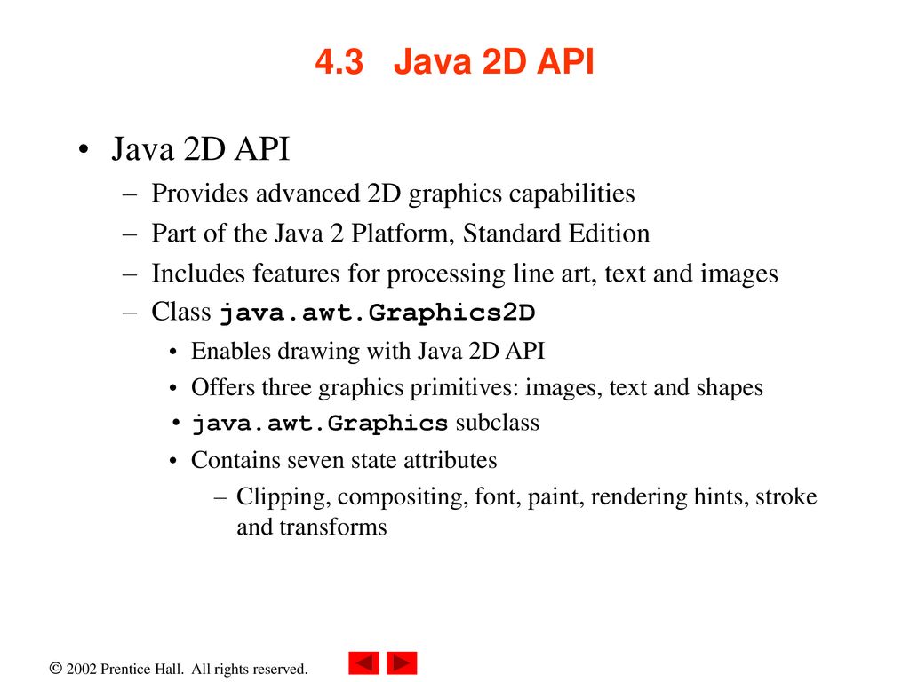 Chapter 4: Graphics Programming with Java 2D and Java 3D - ppt download