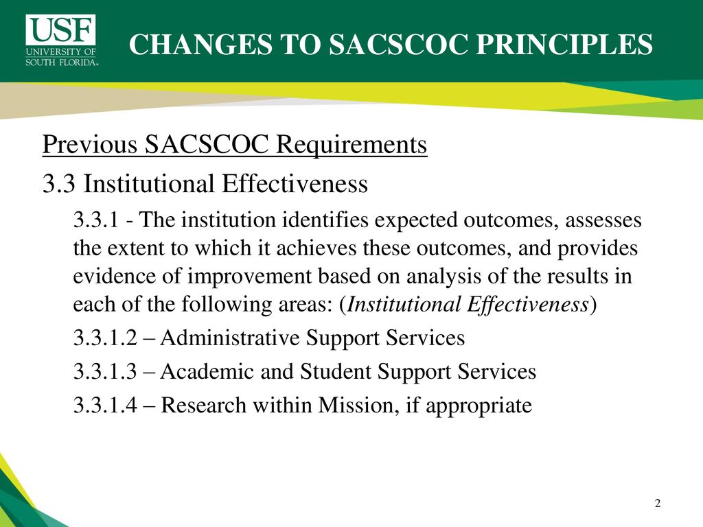 SACSCOC Administrative Assessment Changes ppt download