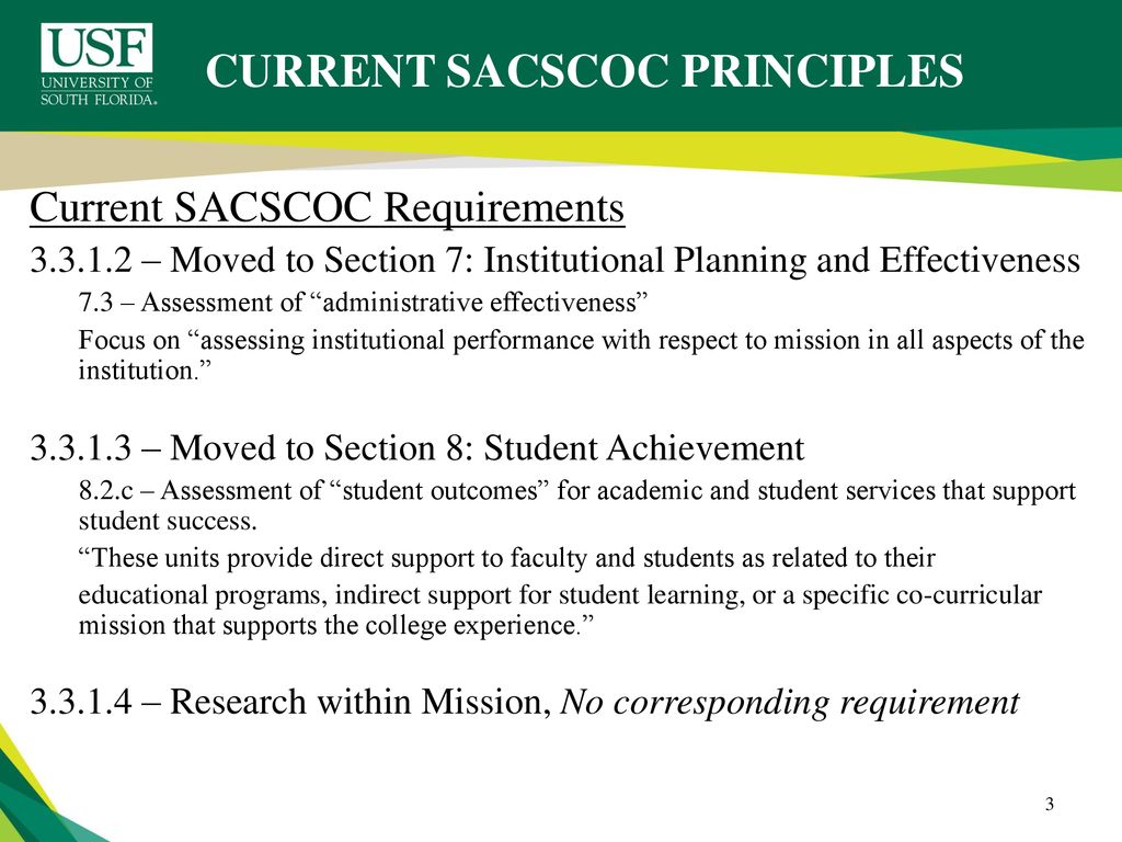 SACSCOC Administrative Assessment Changes ppt download