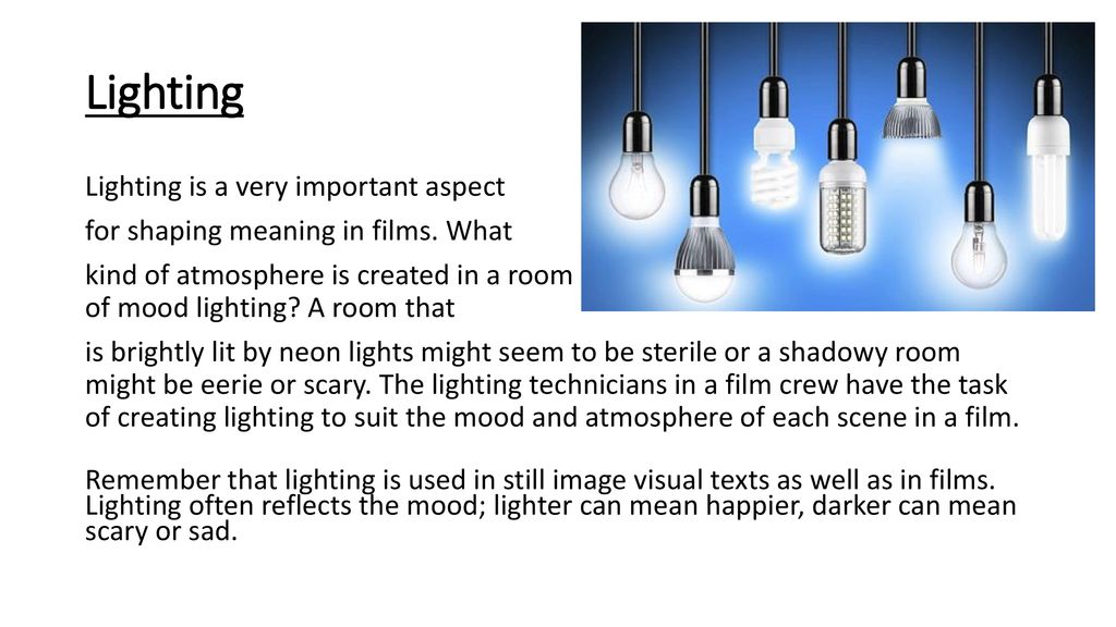 Sound, Special Effects and Lighting - ppt