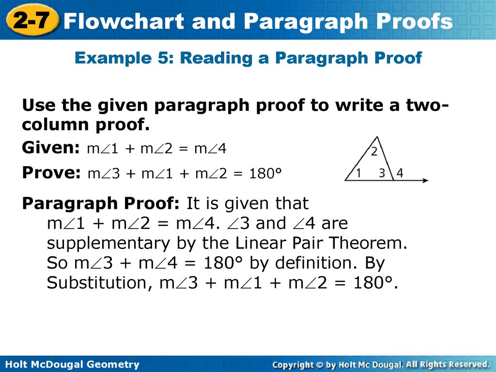 Vocabulary flowchart proof 12-column proof paragraph proof. - ppt