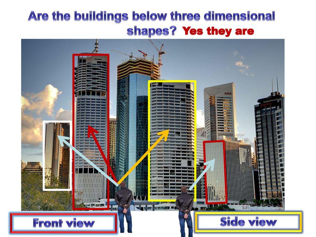 Are the buildings below three dimensional shapes? - ppt download