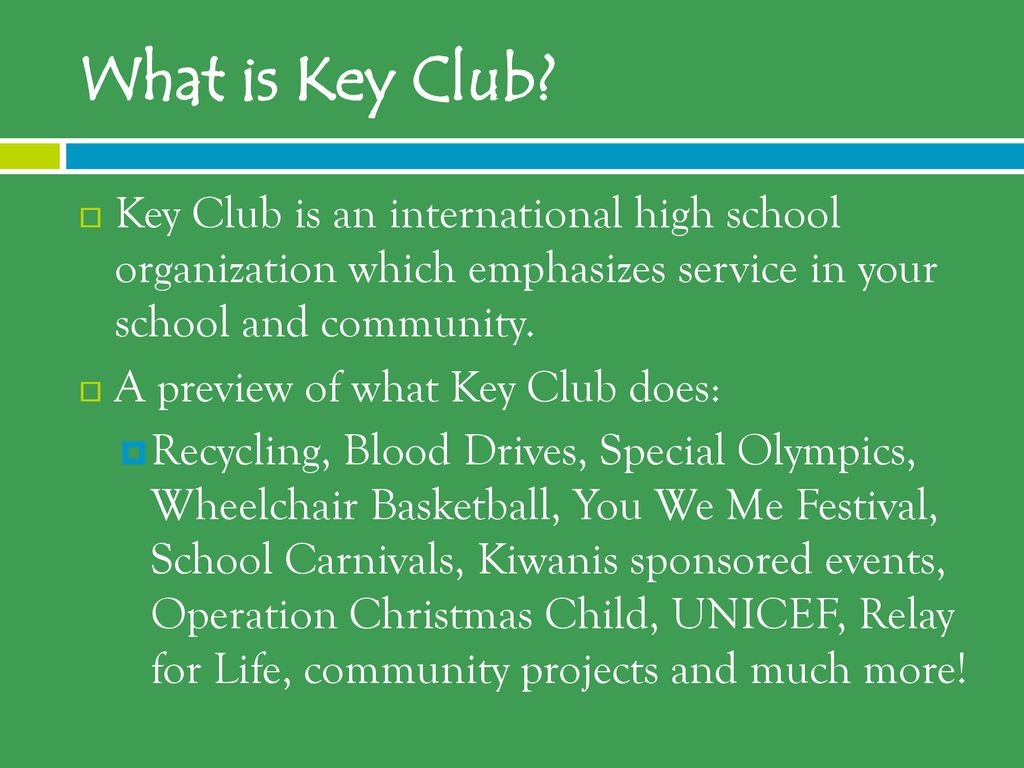 Key Club September 16Th, Ppt Download