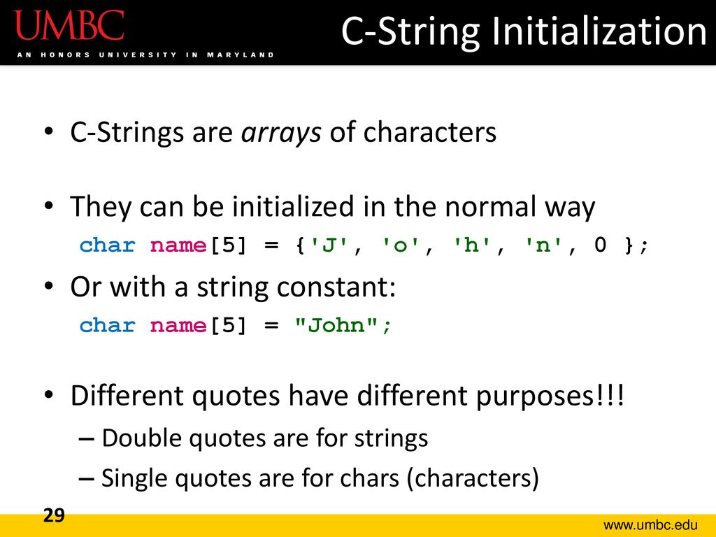 CMSC202 Computer Science II for Majors Lecture 03 – Arrays and ...