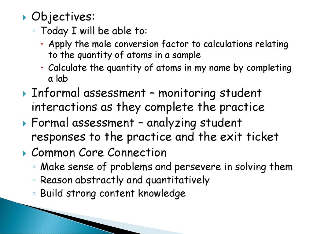 Introduction to the mole ppt download