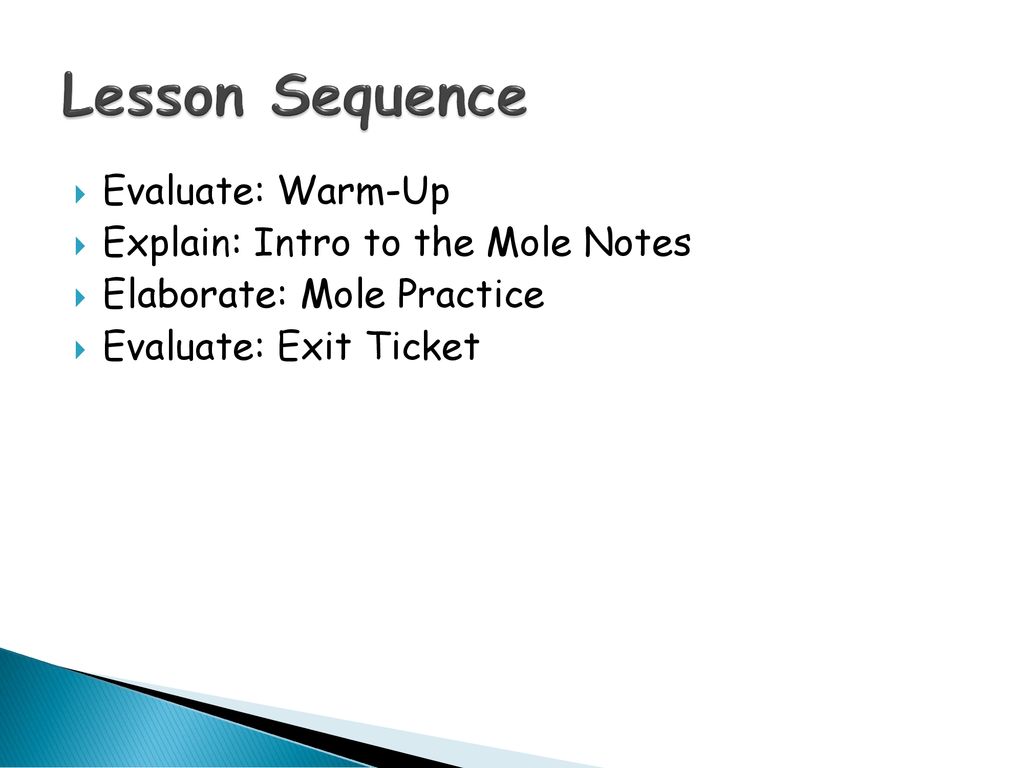 Introduction to the mole ppt download