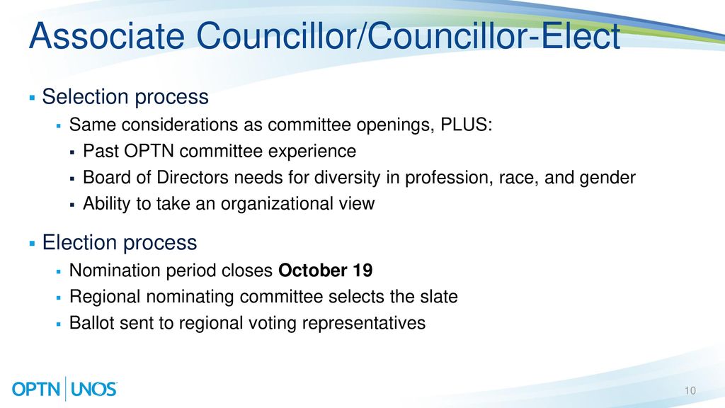 Associate Councillor/Councillor-Elect