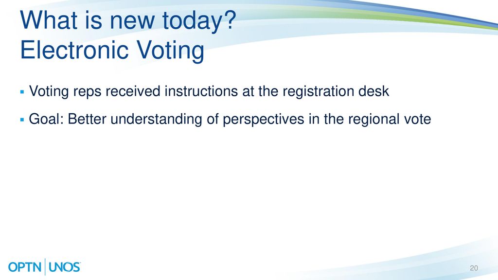 What is new today Electronic Voting
