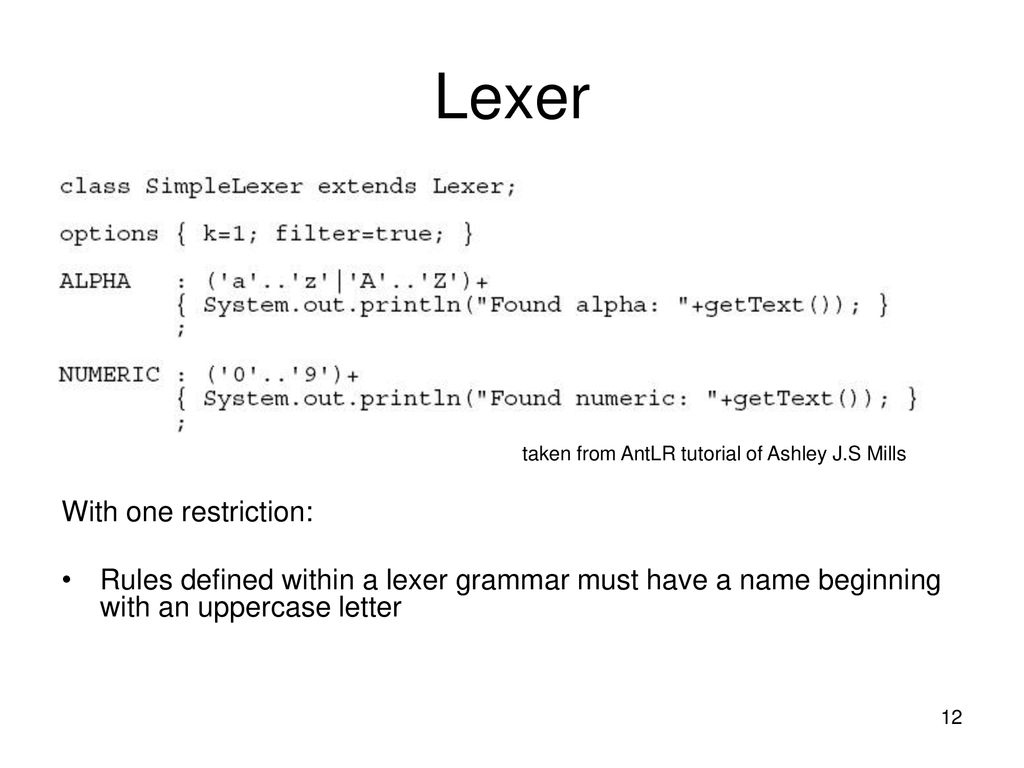 A (Long) Introduction to AntLR - ppt download