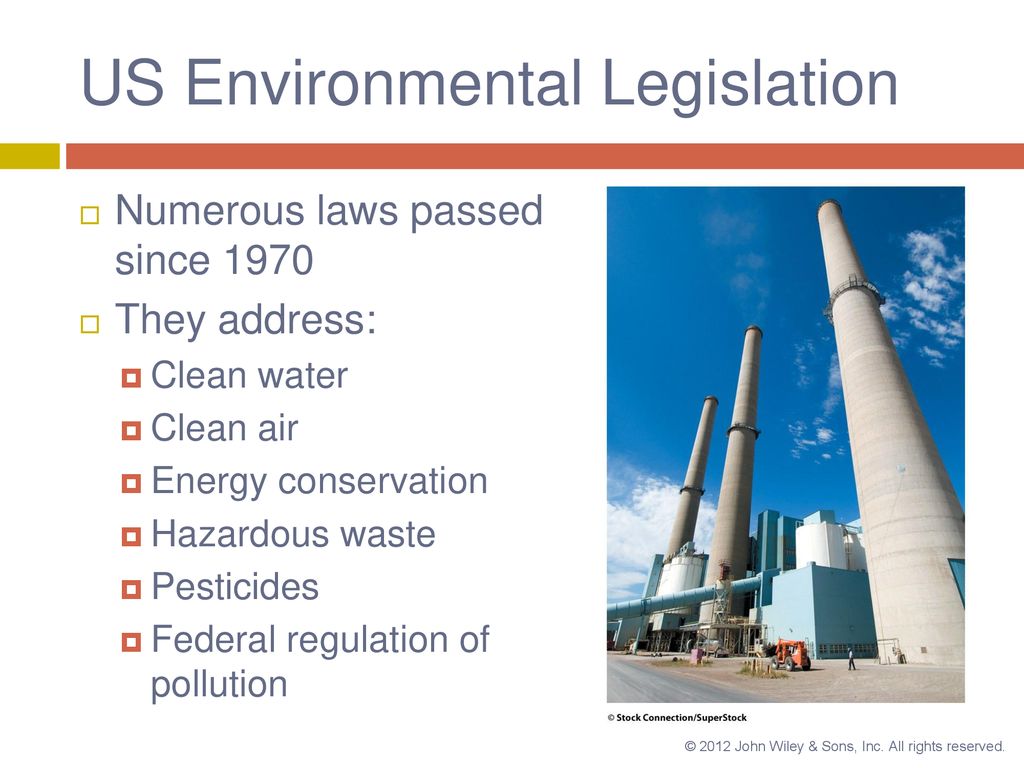 US Environmental Legislation