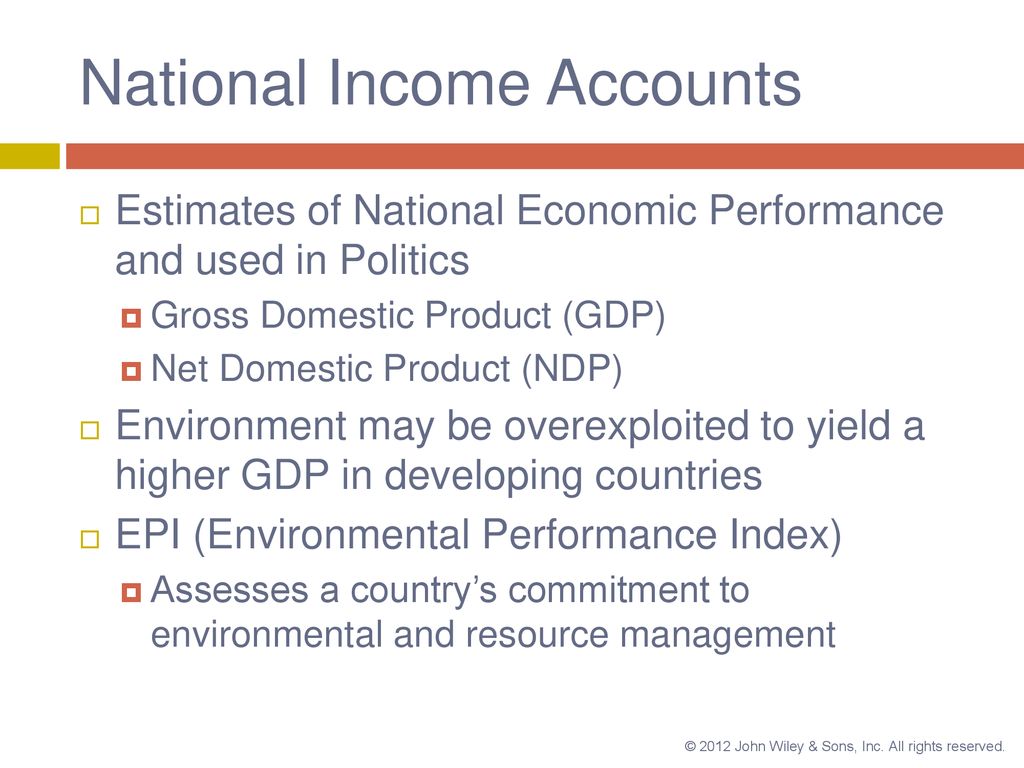 National Income Accounts