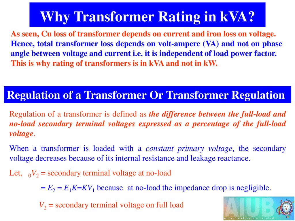 POWER TRANSFORMER RATINGS
