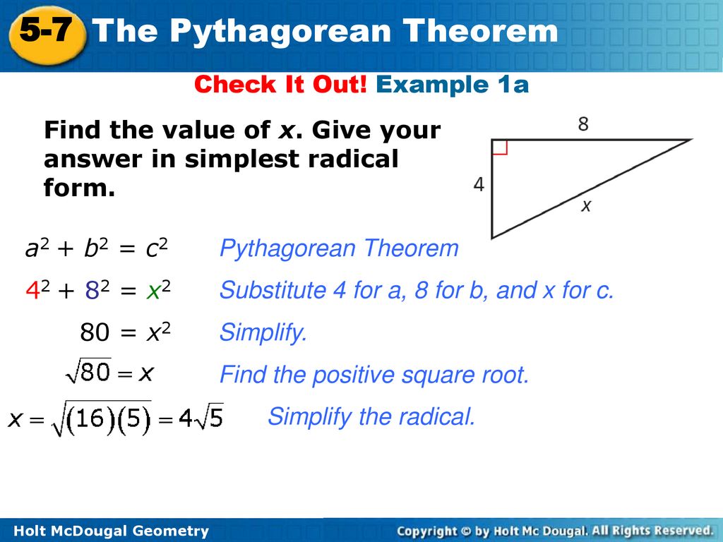 The Pythagorean Theorem Ppt Download