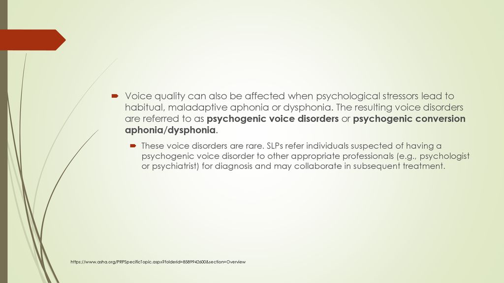 Voice Disorders (Speech/Language Impaired) - ppt download