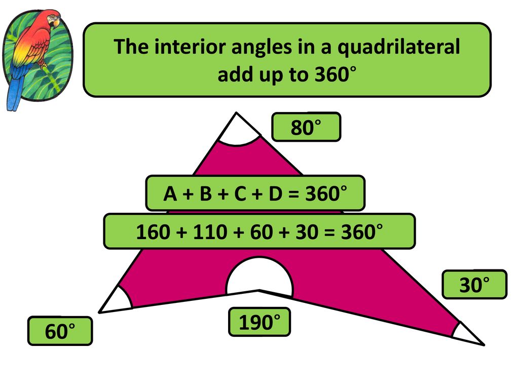 Interior Angles Of A Quadrilateral Ppt Download