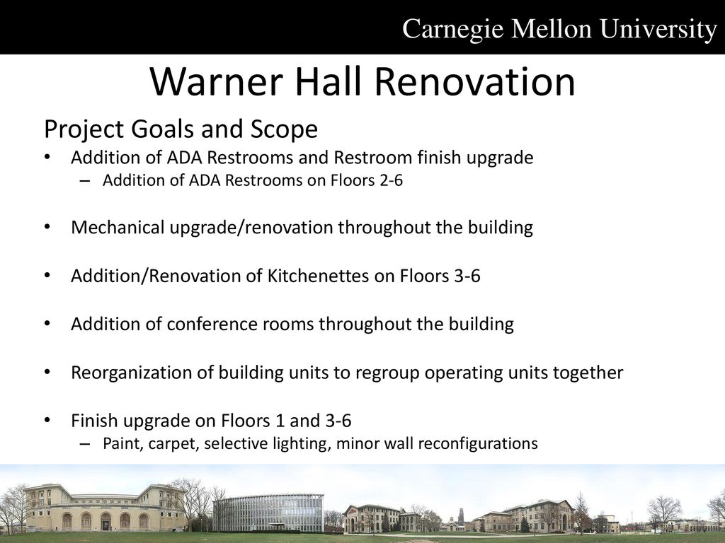 Warner Hall Renovation