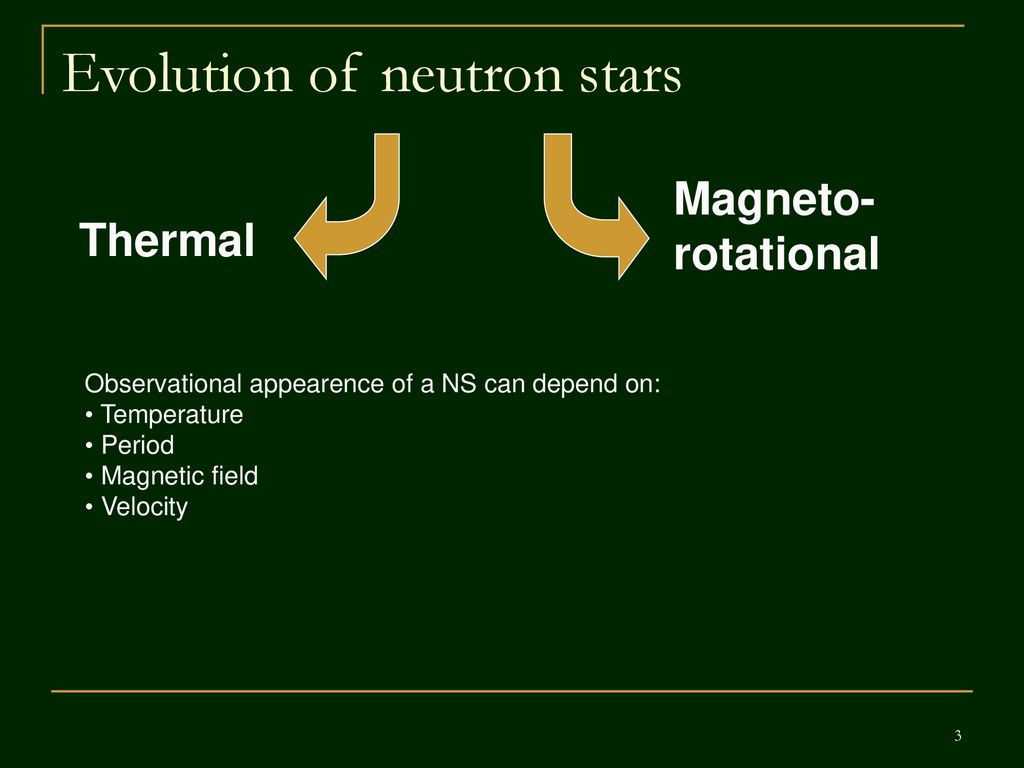 Evolution of neutron stars