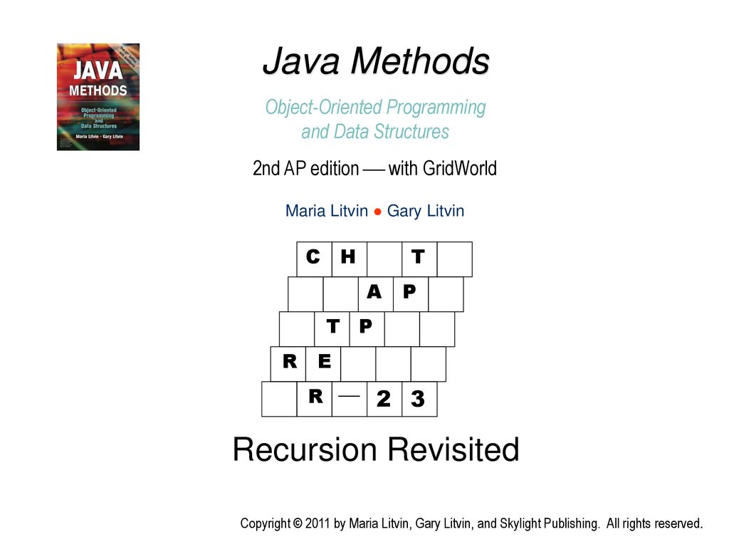 Java Methods Recursion Revisited Object-Oriented Programming - ppt download