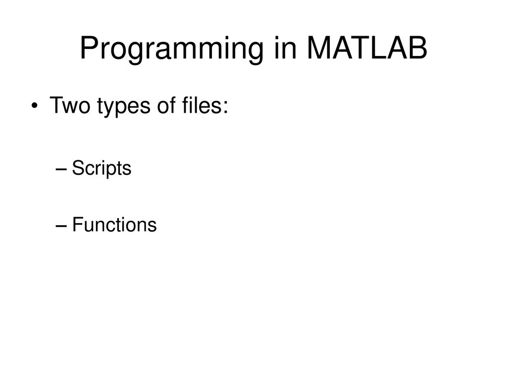 Introduction to MATLAB - ppt download