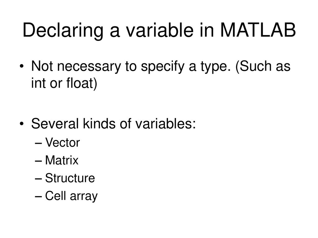 Introduction to matlab ppt download