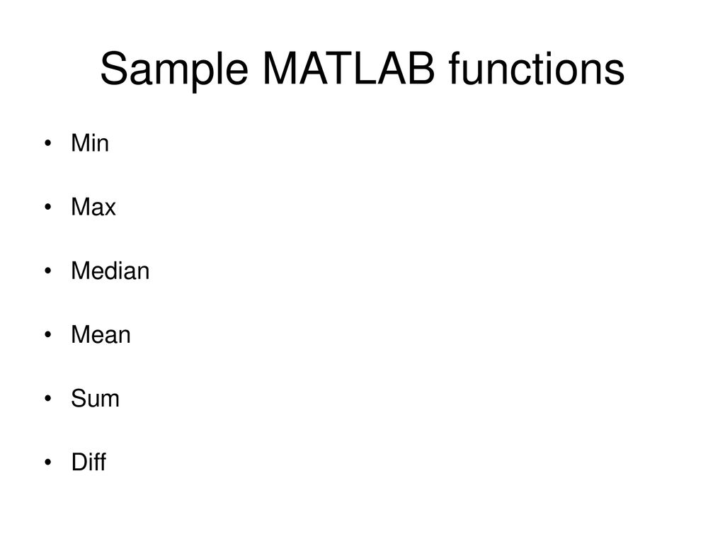 Introduction to MATLAB - ppt download