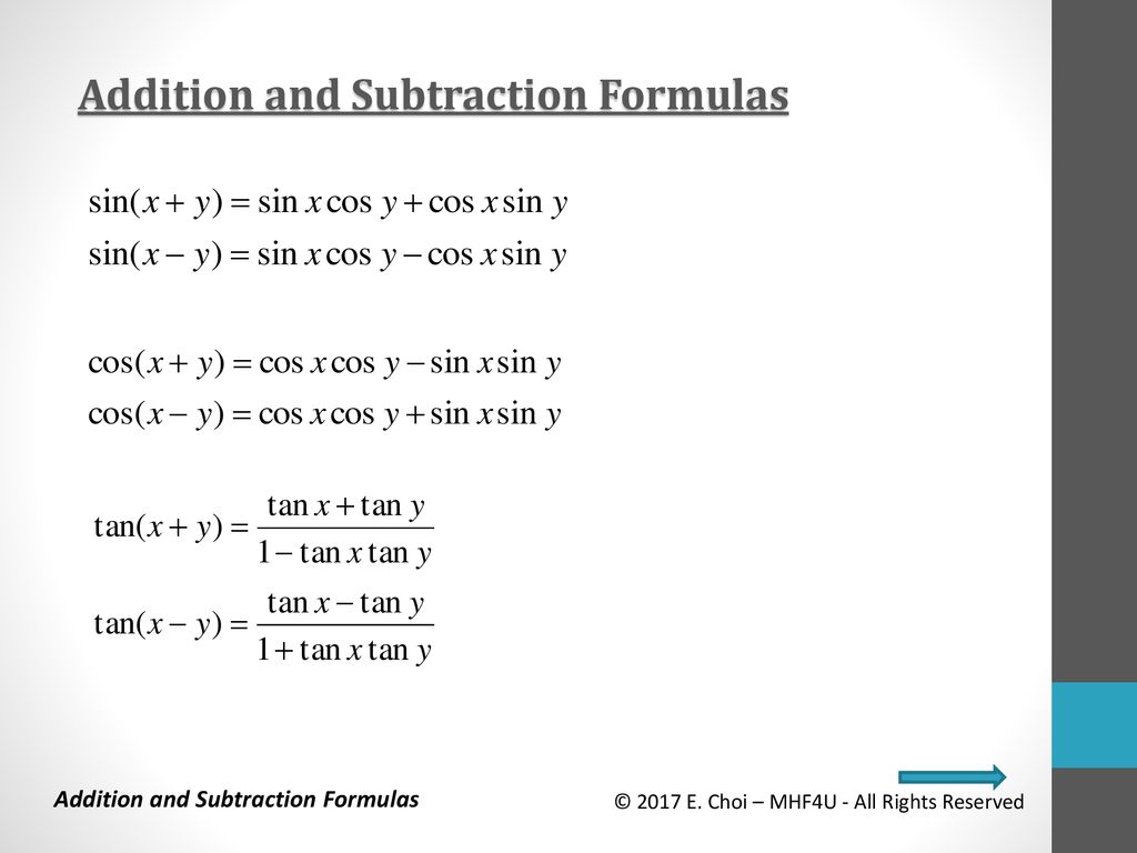 Grade 12 advanced functions mhf4u unit 3 trigonometry addition and