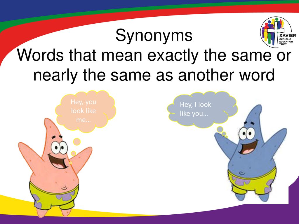 TUTORZ on X: Synonyms are words that mean exactly or nearly the same as another  word. →   / X