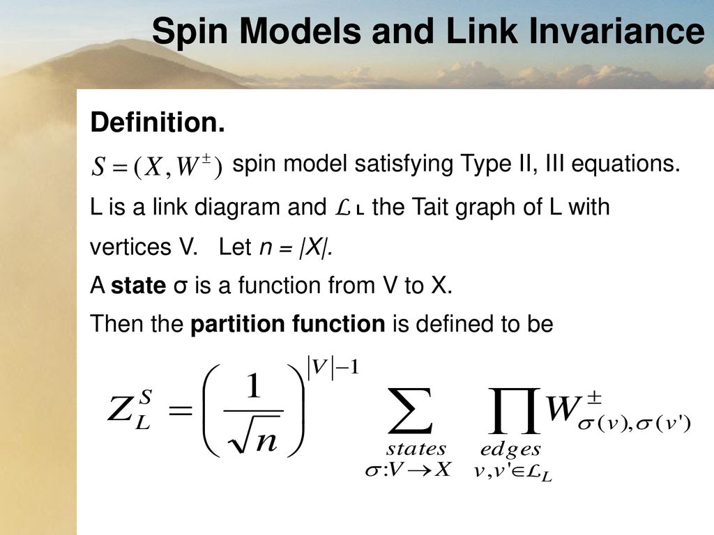 Spin Models And Distance Regular Graphs Ppt Download