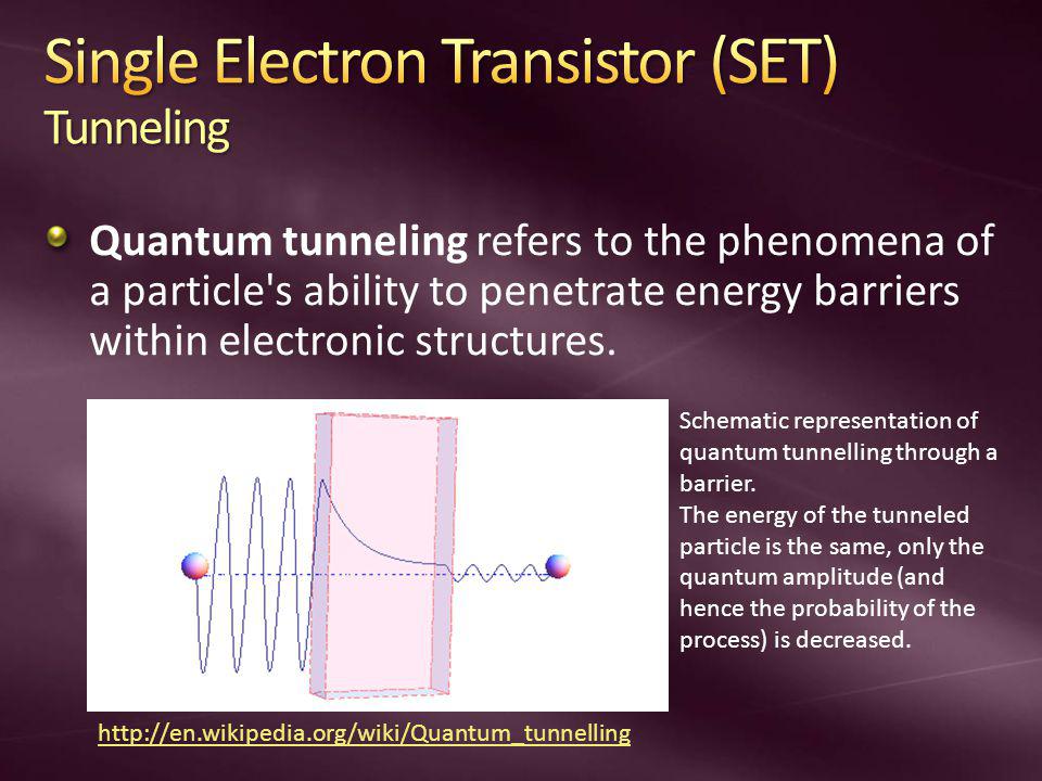 Single Electron Transistors And Quantum Computers Ppt Download