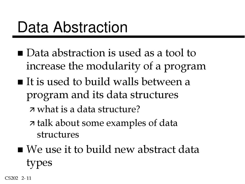 Introduction To C Data Abstraction W Classes Ppt Download