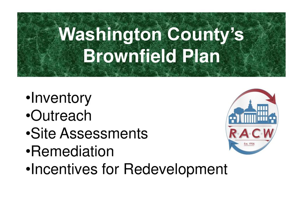 Washington County’s Brownfield Plan