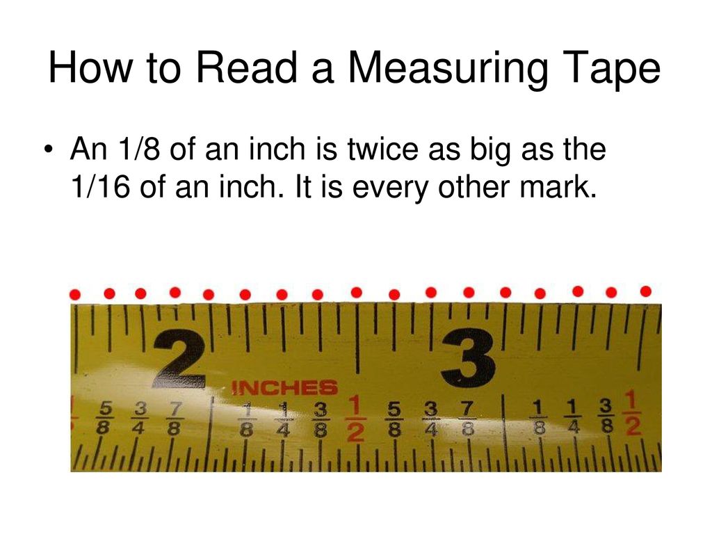3/16 on measuring tape