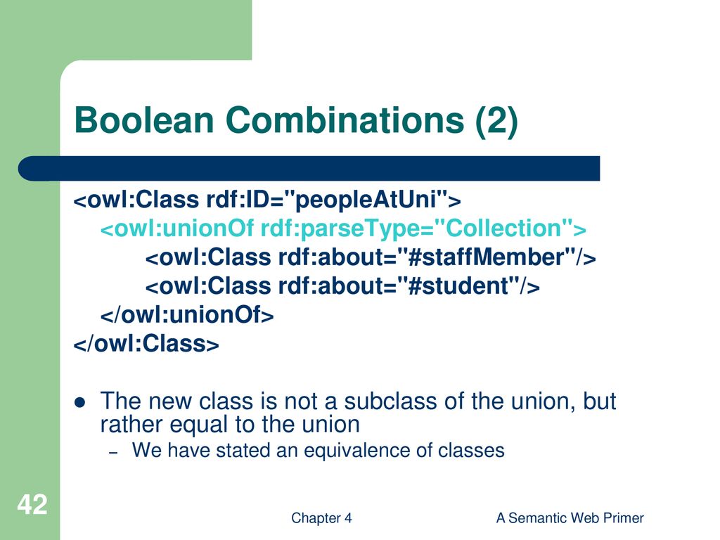 Boolean Combinations (2)