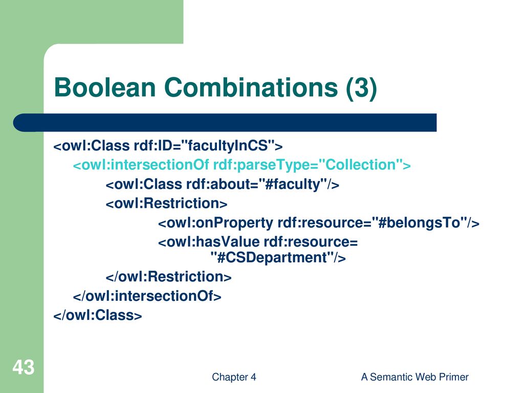 Boolean Combinations (3)