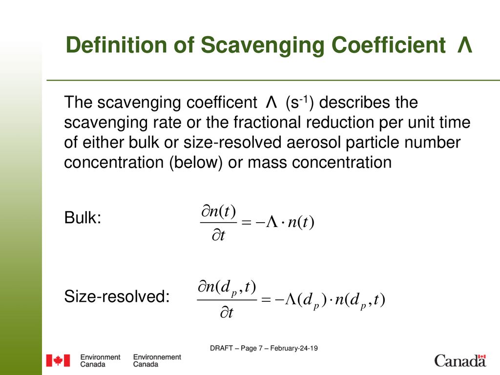 Definition of Scavenging Coefficient Λ