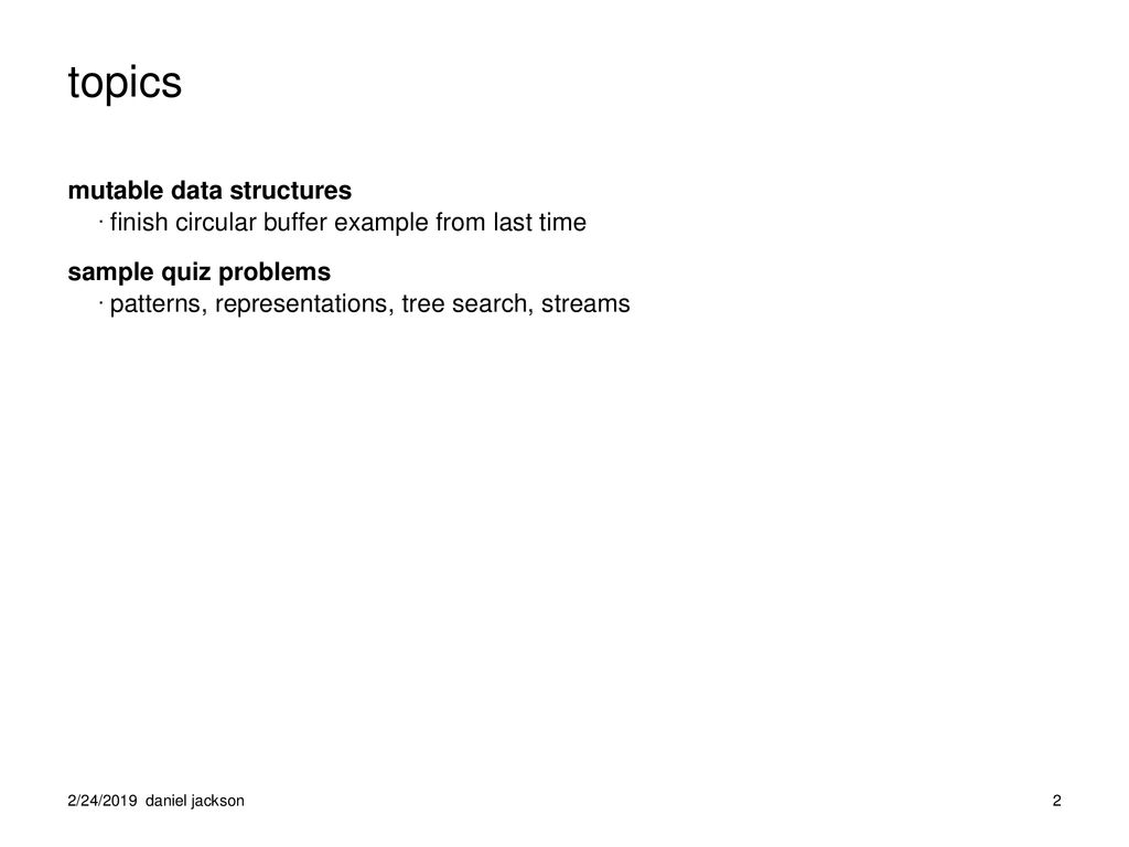 topics mutable data structures - ppt download